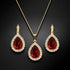Комплект "Debesu Piliens (Siam)" с кристаллами Swarovski™